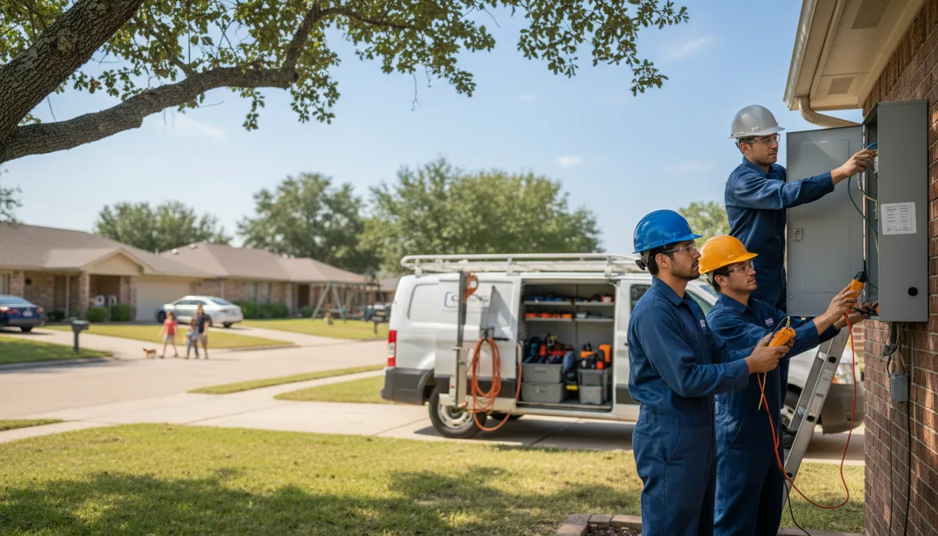 Certified electrician providing emergency electrical services in Coldspring, TX